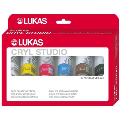 Ensemble de Peinture Acrylique Lukas Cryl Studio - Polyvalent, Séchage Rapide, Soluble dans l'Eau - Publicité Ensemble de Peinture Acrylique Lukas Cryl Studio - Polyvalent, Séchage Rapide, Soluble dans l'Eau - Publicité