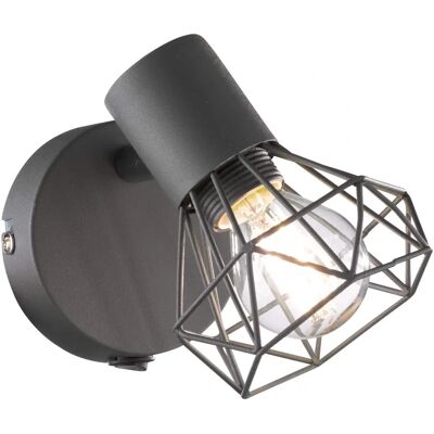 Fischer & Honsel Wand- & Deckenlampe - E14, 40W, Grau, Schwenkbar Fischer & Honsel Wand- & Deckenlampe - E14, 40W, Grau, Schwenkbar