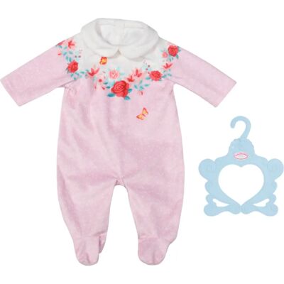 Baby Annabell Pink Doll Romper - Fits 43cm Dolls - Soft & Floral Baby Annabell Pink Doll Romper - Fits 43cm Dolls - Soft & Floral