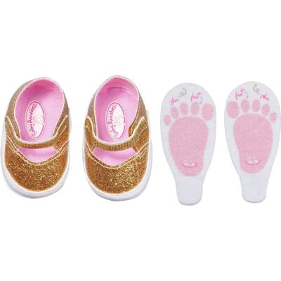 Baby Annabell Goldene Puppenschuhe mit Einlegesohlen - Puppenschuhe Baby Annabell Goldene Puppenschuhe mit Einlegesohlen - Puppenschuhe