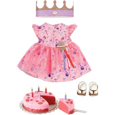 Ensemble anniversaire deluxe BABY born - Robe & Gâteau - Publicité Ensemble anniversaire deluxe BABY born - Robe & Gâteau - Publicité