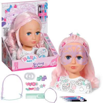 BABY born Styling Head Artist - Kinderspielzeug - Kreatives Frisieren BABY born Styling Head Artist - Kinderspielzeug - Kreatives Frisieren