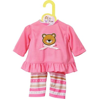 Dolly Moda 870075 poppenkleding - Roze geruite pyjama Dolly Moda 870075 poppenkleding - Roze geruite pyjama