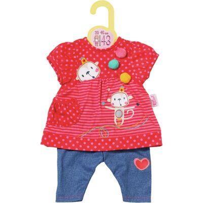 Zestaw ubrań dla lalek Dolly Moda od Zapf Creation - Kompatybilny z lalkami 39-46 cm - Dla dzieci od 3 lat Zestaw ubrań dla lalek Dolly Moda od Zapf Creation - Kompatybilny z lalkami 39-46 cm - Dla dzieci od 3 lat