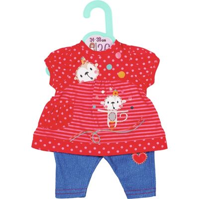 Dolly Moda Jurk en Broek 36cm Poppenkleding - Poppenkleding Dolly Moda Jurk en Broek 36cm Poppenkleding - Poppenkleding