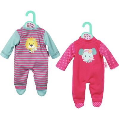 Dolly Moda Strampler 36 cm, 2-fach sortiert bunt - Puppen-Strampler Dolly Moda Strampler 36 cm, 2-fach sortiert bunt - Puppen-Strampler
