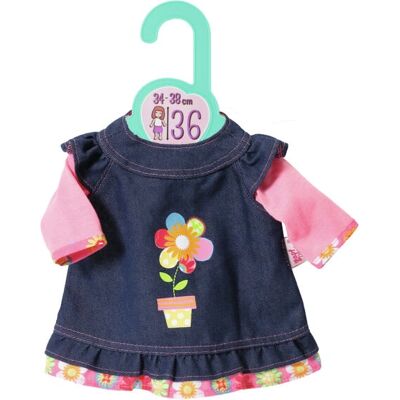 Zapf Creation Dolly Moda Jeans Kleid für 34-38 cm Puppen - Rosa/Blau Zapf Creation Dolly Moda Jeans Kleid für 34-38 cm Puppen - Rosa/Blau