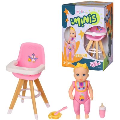 BABY born Minis - Spielset Hochstuhl - Mini Puppe & Möbel BABY born Minis - Spielset Hochstuhl - Mini Puppe & Möbel