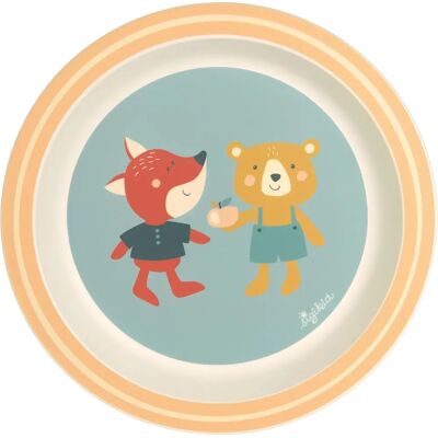 sigikid Gelb Fuchs Bär Baby-Teller - Essplatte sigikid Gelb Fuchs Bär Baby-Teller - Essplatte