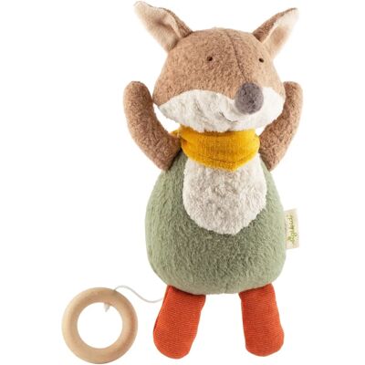 Peluches musical bio Sigikid Renard vert - Publicité Peluches musical bio Sigikid Renard vert - Publicité