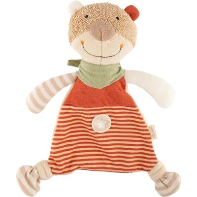 Sigikid 39954 - Schnuffeltuch Bär Braun Gestreift Vanilla Sigikid 39954 - Schnuffeltuch Bär Braun Gestreift Vanilla