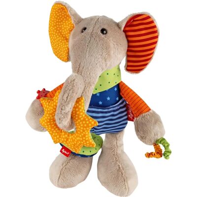 Sigikid Éléphant Actif - Peluche Colorée avec Poussoir Sonore Sigikid Éléphant Actif - Peluche Colorée avec Poussoir Sonore