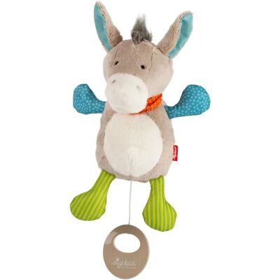 Sigikid Asino - Giocattolo musicale in peluche per neonato con 5 melodie Sigikid Asino - Giocattolo musicale in peluche per neonato con 5 melodie