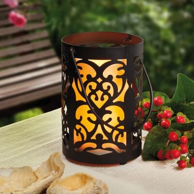 Lantern LED Kov Hellum - Ornement romantique - Cadre en métal - Bougie LED - Mariage & Fête Lantern LED Kov Hellum - Ornement romantique - Cadre en métal - Bougie LED - Mariage & Fête