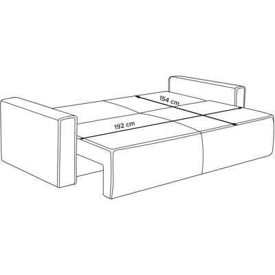 KONSIMO Napi Braun Sofa - Schlafsofa KONSIMO Napi Braun Sofa - Schlafsofa