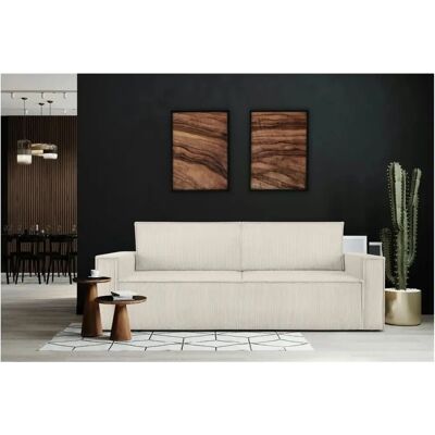 KONSIMO Napi Creme - Canapé - 244cm Largeur, 89cm Hauteur - Canapés - Publicité KONSIMO Napi Creme - Canapé - 244cm Largeur, 89cm Hauteur - Canapés - Publicité