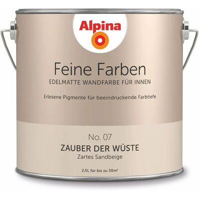 ALPINA Beigefarbe - Hochglanz, 2,5L - Wand & Decke Innenfarbe ALPINA Beigefarbe - Hochglanz, 2,5L - Wand & Decke Innenfarbe