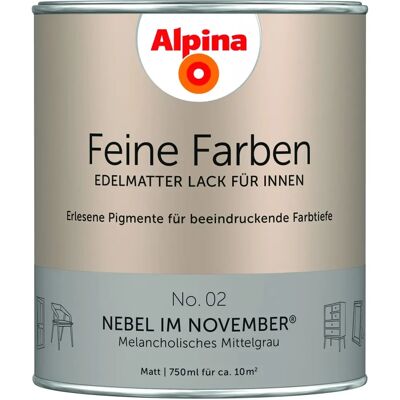 ALPINA Lack - 34 edelmatte Buntlacke für Möbel - Farbe ALPINA Lack - 34 edelmatte Buntlacke für Möbel - Farbe
