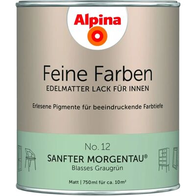 Alpina Marke Graugrün Lack - 0,75L, Matt - Anstrich Alpina Marke Graugrün Lack - 0,75L, Matt - Anstrich