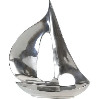 GILDE Silber Segel-Boot Skulptur - Maritimes Dekor GILDE Silber Segel-Boot Skulptur - Maritimes Dekor