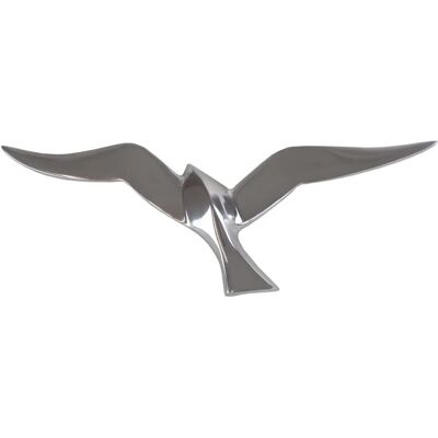 GILDE Vliegende Vogel Zilveren Wanddecoratie GILDE Vliegende Vogel Zilveren Wanddecoratie