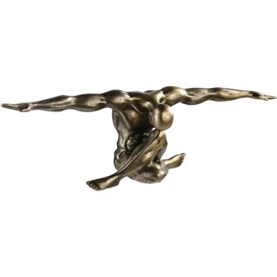 Figurka dekoracyjna Cliffhanger od Casablanca - Brąz, Szampan - Dekoracja Figurka dekoracyjna Cliffhanger od Casablanca - Brąz, Szampan - Dekoracja