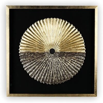 GILDE Casablanca Oggetto da Parete Plato - Decorazione in Legno e Vetro 80x80 cm GILDE Casablanca Oggetto da Parete Plato - Decorazione in Legno e Vetro 80x80 cm