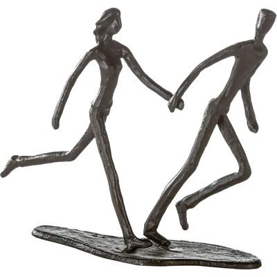 Gilde Running - Sculpture Décorative - 17cm - Fer - Finition Bronze Gilde Running - Sculpture Décorative - 17cm - Fer - Finition Bronze