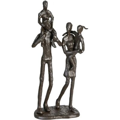 Gilde Family Sculpture - Bronze Look - 22cm Gilde Family Sculpture - Bronze Look - 22cm
