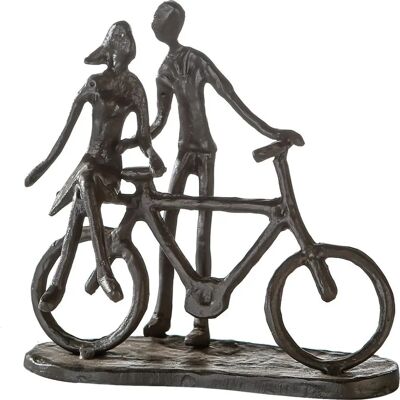 Gilde - Paar auf Fahrrad - Deko Objekt - 15cm Gilde - Paar auf Fahrrad - Deko Objekt - 15cm