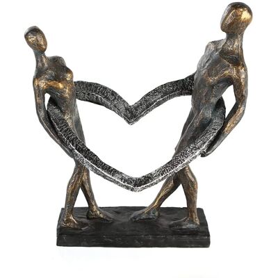GILDE Connected Bronze Sculpture - Love Symbol Decor - 31cm GILDE Connected Bronze Sculpture - Love Symbol Decor - 31cm