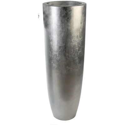 GILDE Konus Silber Pflanzgefäß - Fiberglas Indoor/Outdoor Dekoration GILDE Konus Silber Pflanzgefäß - Fiberglas Indoor/Outdoor Dekoration