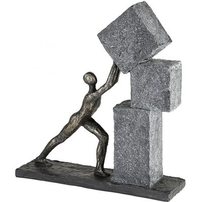 Gilde Casablanca Modernes Design Dekorative Skulptur - Bronze, Grau, Schwarz Gilde Casablanca Modernes Design Dekorative Skulptur - Bronze, Grau, Schwarz