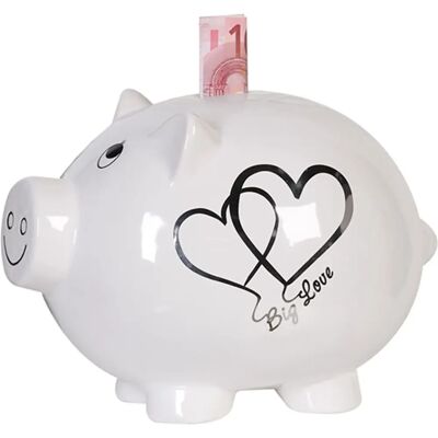 CASABLANCA BY GILDE Big Love - Keramik Sparschwein, Verschließbar, Hochzeitsgeschenk CASABLANCA BY GILDE Big Love - Keramik Sparschwein, Verschließbar, Hochzeitsgeschenk