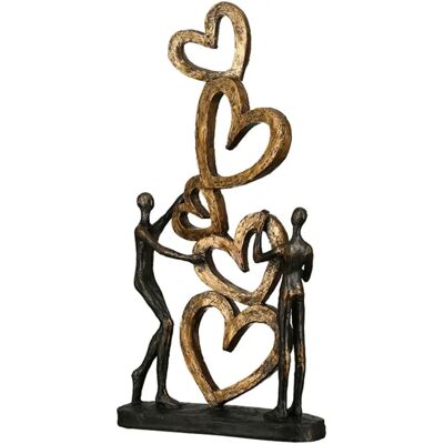 GILDE Scultura Cuore - Decorazione Casa - 21x41 cm GILDE Scultura Cuore - Decorazione Casa - 21x41 cm