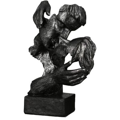 GILDE Sucht Skulptur - Anthrazit Dekorative Figur GILDE Sucht Skulptur - Anthrazit Dekorative Figur