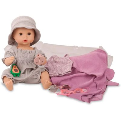 Poupée Sleepy Aquini Götz Avocat - Étanche avec Accessoires - Publicité Poupée Sleepy Aquini Götz Avocat - Étanche avec Accessoires - Publicité