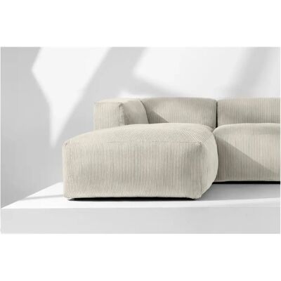 KONSIMO - Ecksofa Links - 3-4 Sitzer - Creme - Sofa KONSIMO - Ecksofa Links - 3-4 Sitzer - Creme - Sofa