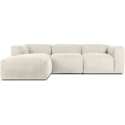 KONSIMO BUFFO Ecksofa - cremefarben - links - 180x73x297 cm - Sofa KONSIMO BUFFO Ecksofa - cremefarben - links - 180x73x297 cm - Sofa