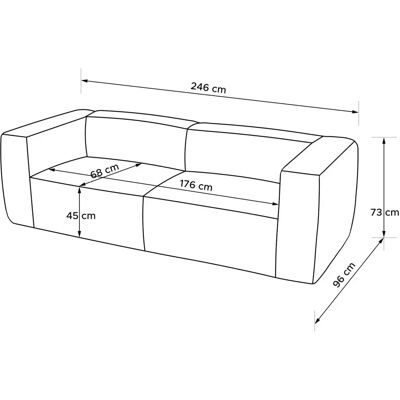 KONSIMO Ferox Blau Einzelsofa KONSIMO Ferox Blau Einzelsofa
