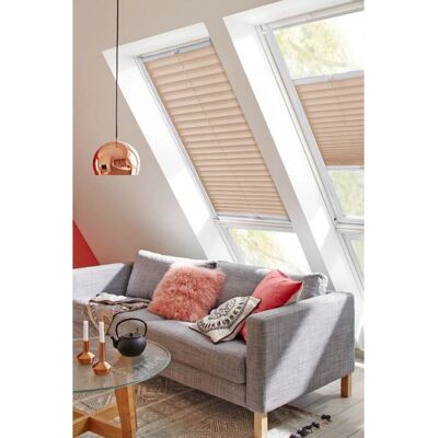 SUNLINES StartUp Style Crepe Beige Dachfensterplissee - Dachfensterplissee SUNLINES StartUp Style Crepe Beige Dachfensterplissee - Dachfensterplissee