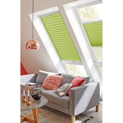 SUNLINES StartUp Style Crepe Grün Dachfensterplissee - Roof Window Pleated Blind SUNLINES StartUp Style Crepe Grün Dachfensterplissee - Roof Window Pleated Blind
