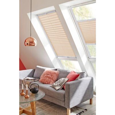 SUNLINES Classic Style Crepe Beige Dachfensterplissee - Dachfenster SUNLINES Classic Style Crepe Beige Dachfensterplissee - Dachfenster