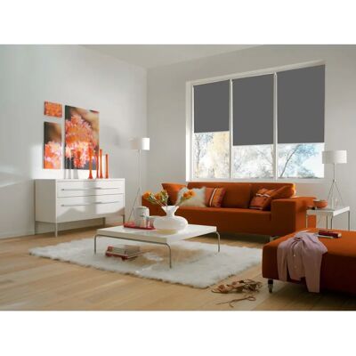 SUNLINES Akkurollo Structure - Farbe anthrazit - Breite 100 cm - Länge 220 cm - Rollo SUNLINES Akkurollo Structure - Farbe anthrazit - Breite 100 cm - Länge 220 cm - Rollo