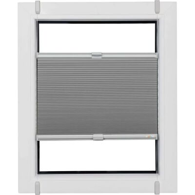 SUNLINES Wabenplissee - 210cm x 45cm - Grau - Ohne Bohren SUNLINES Wabenplissee - 210cm x 45cm - Grau - Ohne Bohren