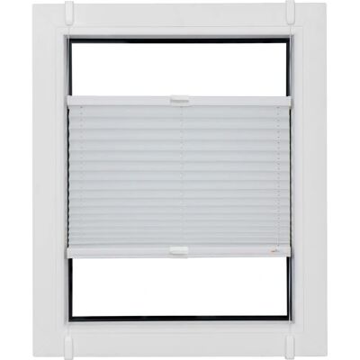 SUNLINES Budget Crush Weiße 130cm Doppelt verschiebbare Plissees - Plissees SUNLINES Budget Crush Weiße 130cm Doppelt verschiebbare Plissees - Plissees