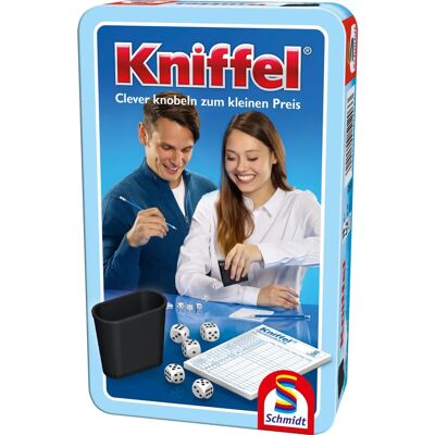 Schmidt Giochi Kniffel - Gioco di dadi classico con bicchiere in pelle - Gioco da tavolo Schmidt Giochi Kniffel - Gioco di dadi classico con bicchiere in pelle - Gioco da tavolo