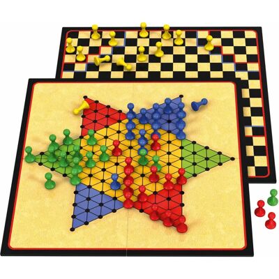 Schmidt Spiele 49217 Jeu de Halma en Bois - Stratégie - Publicité Schmidt Spiele 49217 Jeu de Halma en Bois - Stratégie - Publicité
