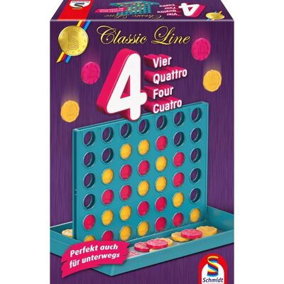 Schmidt Spiele 49403 Gra Planszowa - Klasyczna Linia Połącz Cztery - Dla 2 Graczy Schmidt Spiele 49403 Gra Planszowa - Klasyczna Linia Połącz Cztery - Dla 2 Graczy