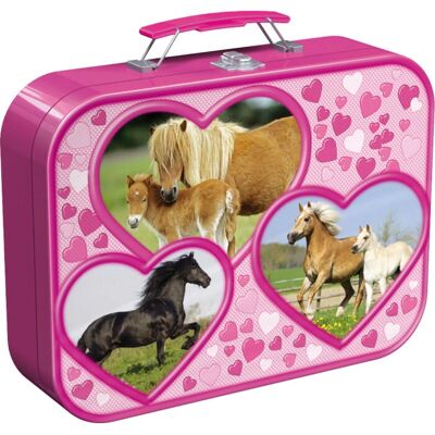 Rompecabezas Schmidt 55588 Caballos en Caja Metálica - Puzzle Rompecabezas Schmidt 55588 Caballos en Caja Metálica - Puzzle